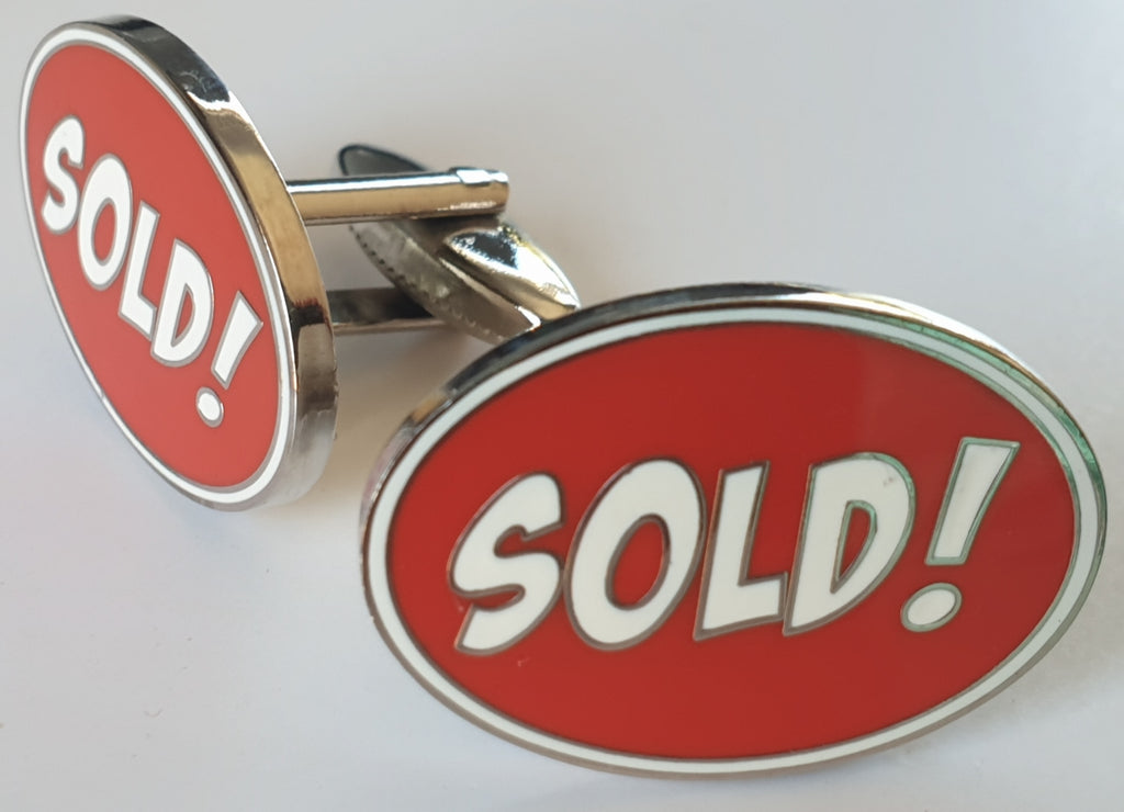 SOLD! Real Estate/Auctioneer's Cufflinks