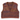 Hand knitted cropped fuzzy vest in rust, aubergine and olive variegated yarn layered over a pale blue shirt with jeans