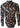 Black Floral Long Sleeved Mens Shirt (Medium) vintage clothing nz vintage menswear nz planet retro nz