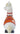Decorative llama figurine with colorful patterns on a white background