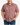Man wearing a red patterned shirt against a plain background