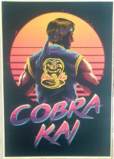Cobra Kai - Johnny's Back - A3 Art Print New Vitnage Art NZ Planet Retro NZ