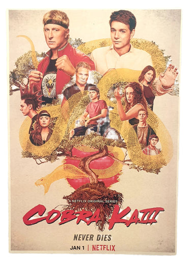 Cobra Kai - Miyagi Do Bonsai Montage - A3 Art Print new vintage art nz planet retro nz