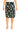 Skirt with colorful owl pattern on a black background