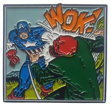 Enamel Pin / Brooch - Retro Captain America planet retro nz