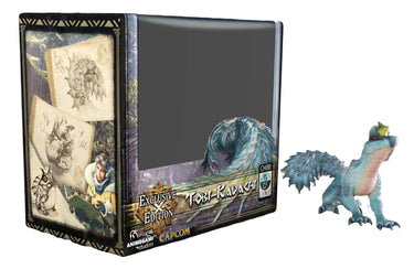 Exclusive edition game case with a dragon figurine on a white background
