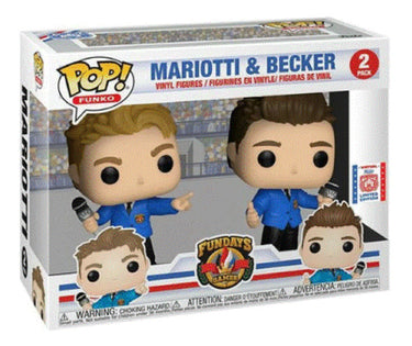 Funko Pop! packaging with two vinyl figures and 'Funko' branding.