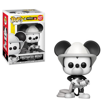 Funko Pop Vinyl - Disney Mickey Firefighter Black & White #427 New & Vintage Toys Collectibles Planet Retro NZ