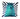 Decorative pillow with a blue and white design on a white background
