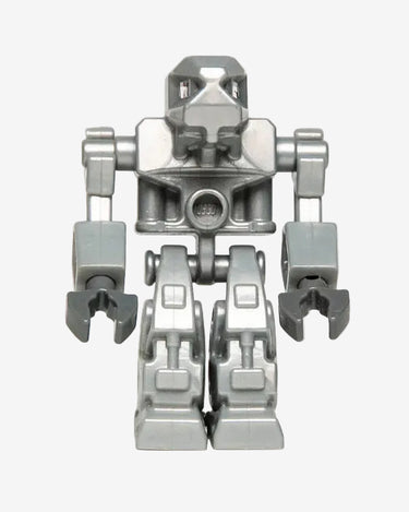 Lego Exo-Force Devastator robot minifigure with pearl light grey torso.