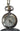Pocket watch with chain on a white background
