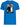 A blue t-shirt featuring a black and white image of two characters, Spock and Leia, with a quote from a science fiction series.