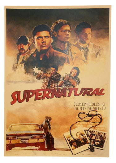 Supernatural Old West - A3 Art Print New & Vintage Art NZ Planet Retro NZ