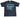 Black t-shirt with a graphic design of a bomber aircraft and text on a gray surface