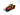 Model of a red snowmobile with a yellow figure on a white background