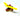 Toy airplane with yellow wings and red body on a white background