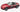 Red convertible toy car with 'Z3' branding on a white background