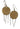 Vintage Black & Gold Oriental Earrings Planet Retro NZ 2