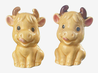 Vintage Japanese Cows Salt & Pepper Set Planet Retro NZ
