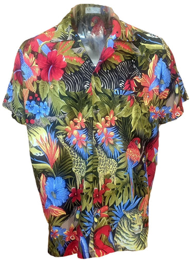 Vintage Tiger & Birds Tropical Shirt New Vintage Clothing Planet Retro NZ