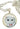 White Cat Dome Necklace New Vintage Planet Retro NZ