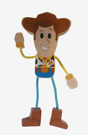 Woody Toy Story - Wooden Bendy Toy Vintage Toys Collectables Planet Retro NZ