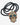 A beaded necklace with a sugar skull pendant, featuring dark black beads and a decorative skull charm with colorful floral and geometric patterns in red, blue, yellow, and white.