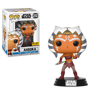Ahsoka Tano #272 Star Wars Funko Pop Hot Topic Exclusive vinyl figure in original box.