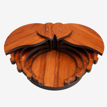 Open Amazin Wood NZ rimu expanding heart keepsake box