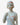 Art Deco style bisque lady figurine with hand painted details, mid-20th century decorative ceramic from Planet Retro NZ.