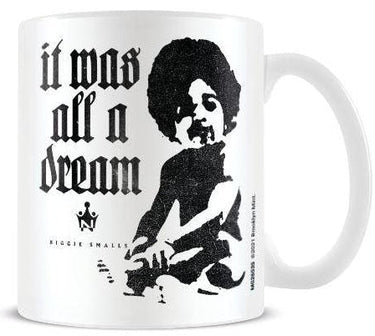 Biggie Smalls It Was All a Dream black and white ceramic coffee mug