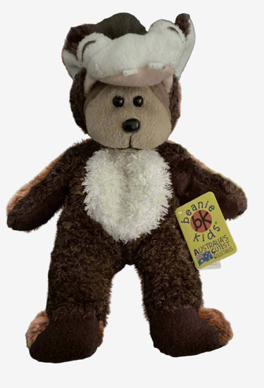 skansen bk bear buck donkey beanie plush toy doll vintage planet retro nz