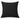 Black Sugar Skulls handmade cushion cover plain charcoal-black reverse shown filled against a light grey studio background