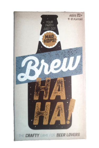 Brew Ha Ha craft beer party game for adults ages 21+ beer themed board game for game nights