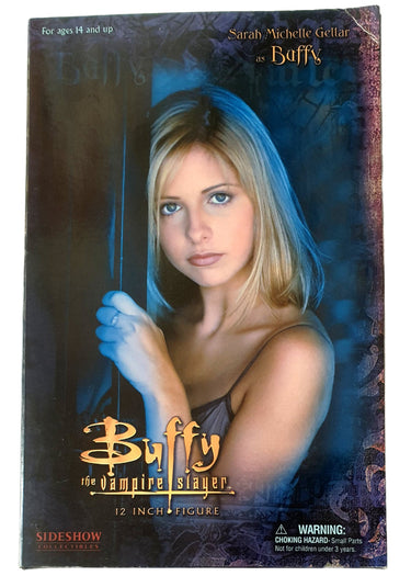 Buffy the Vampire Slayer 12 inch Buffy Summers figure by Sideshow Collectibles, early 2000s large-scale collector figure shown in original box.