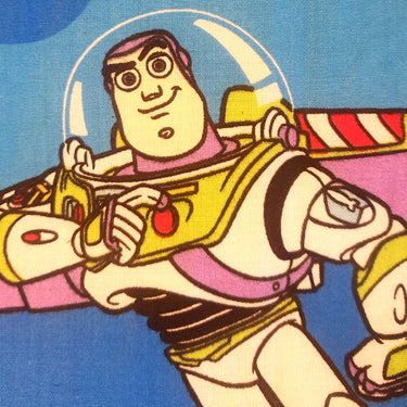 Buzz Lightyear cotton fabric print at Planet Retro NZ