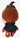 Plush toy of a character with a black hood on a white background