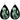 Skeleton Teardrop Earrings - 3 Designs
