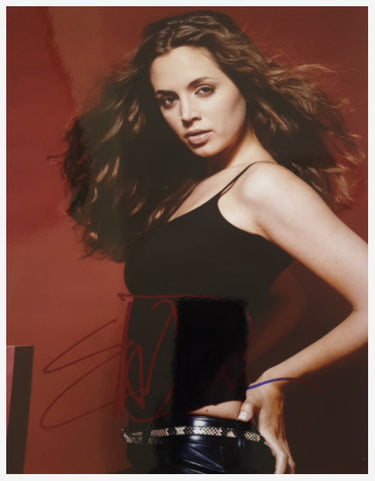 Hand-signed autograph photo of Eliza Dushku as Faith from Buffy the Vampire Slayer