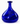 Erik Höglund attributed cobalt blue face bottle with crowned face medallion