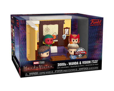 Funko Mini Moments WandaVision Wanda and Vision retro living room scene collectible figure set