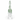 Hand blown clear glass horse figurine rear view