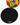 Hand painted fruit ceramic cheese dome with clean black serving platter