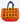 Colourful handmade crochet granny square tote bag with orange, yellow and black retro patterning.