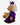 Historic Royal Palaces Queen Teddy Bear in purple velvet robe, left side view