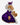 Historic Royal Palaces Queen Teddy Bear in royal costume, right side view