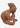Vintage Inalco terracotta decorative figure from the 1960s–70s