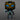 Glowing Funko Iron Man 555 figure with black and blue design on a gray background