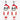 Jack Skellington Santa Earrings