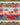 Smoothed overall view of Japanese garden cotton poplin with floral borders, pine motifs and waves